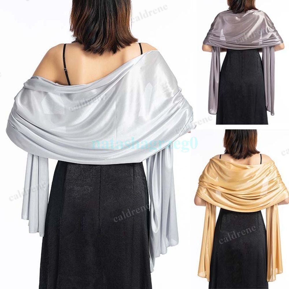 Silky Satin Wrap Stole for Weddings and Special Events – view 2