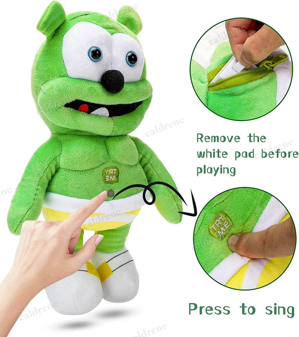 Singing Green Gummy Bear Plush Toy – view 2