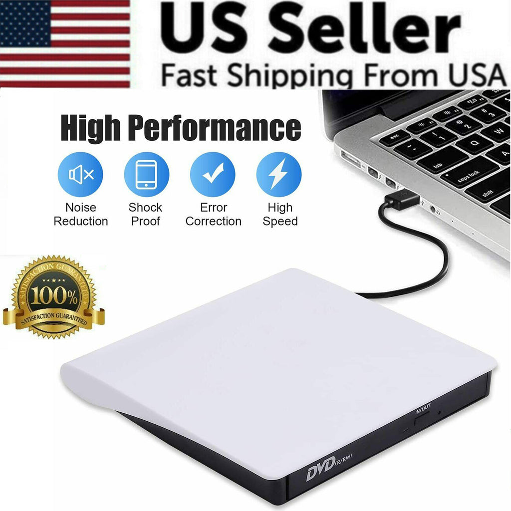 Slim External USB 3.0 CD/DVD Drive and Burner