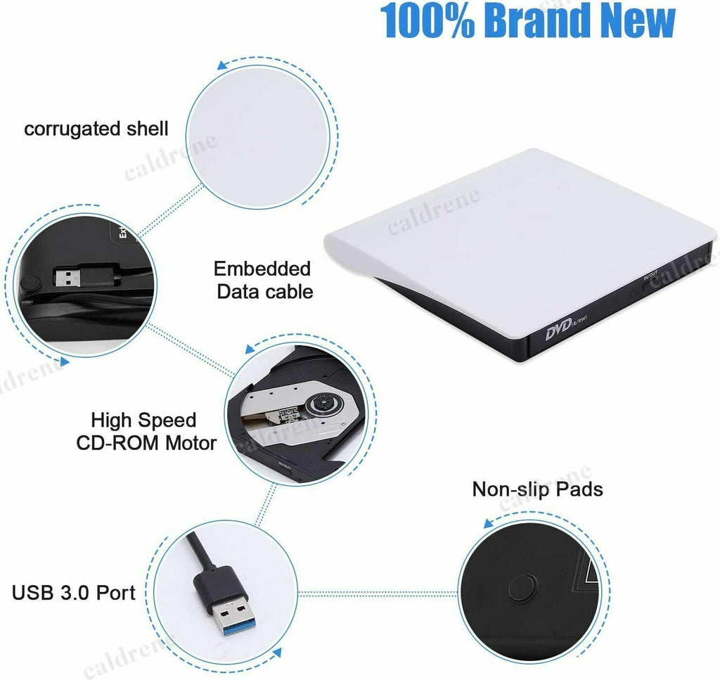 Slim External USB 3.0 CD/DVD Drive and Burner – view 4