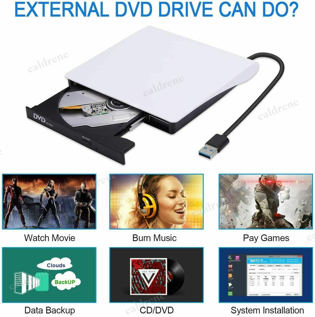 Slim External USB 3.0 CD/DVD Drive and Burner – view 5