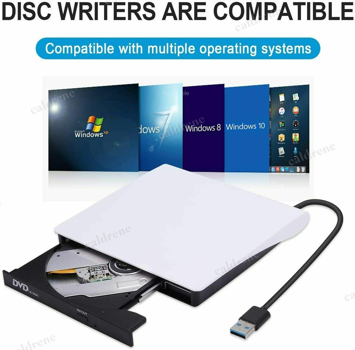 Slim External USB 3.0 CD/DVD Drive and Burner – view 6