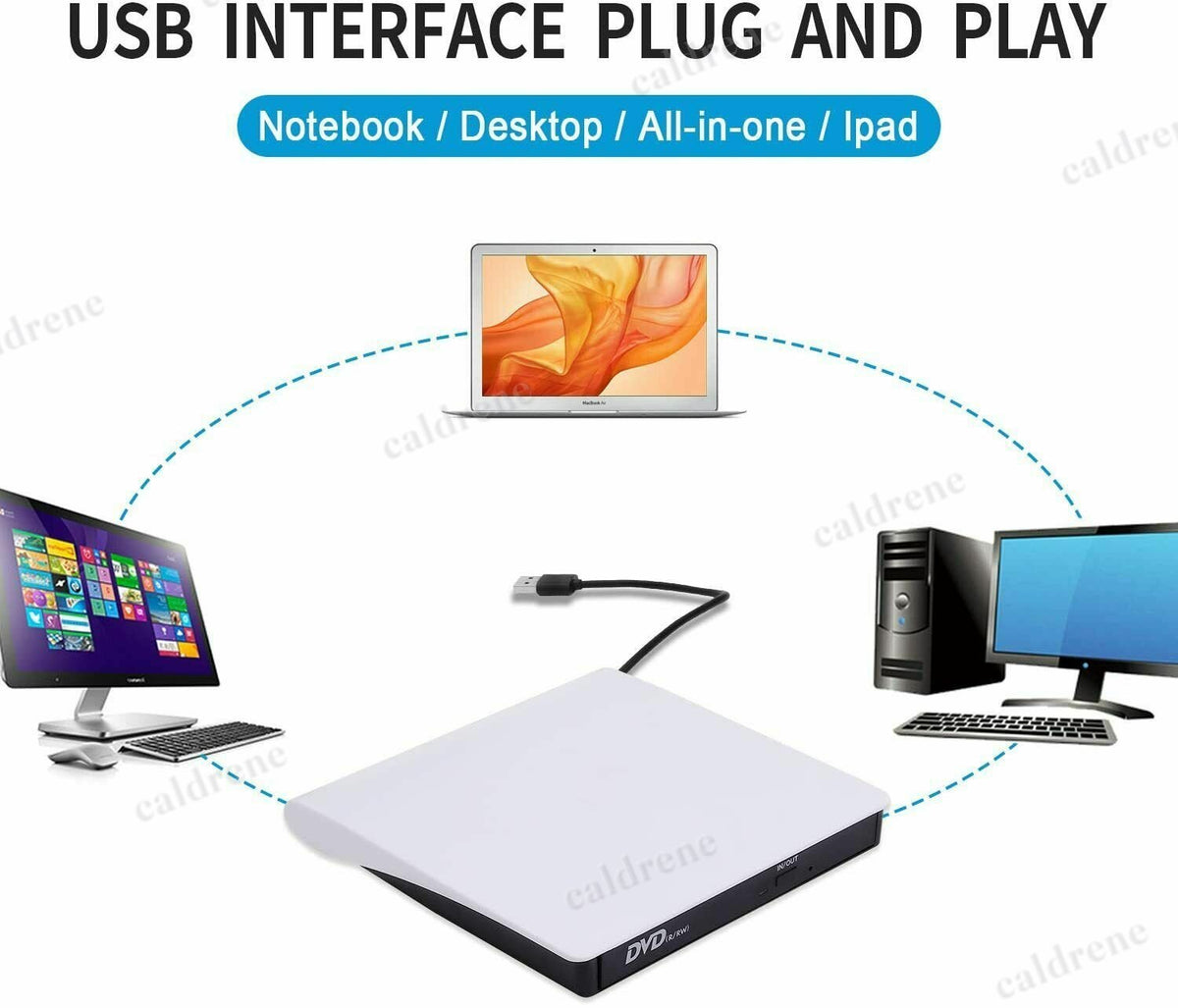 Slim External USB 3.0 CD/DVD Drive and Burner – view 9