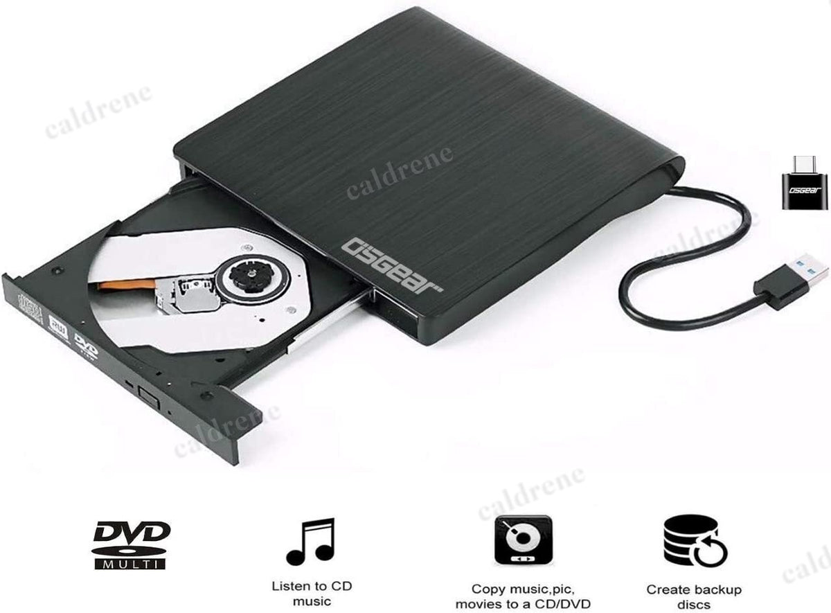 Slim External USB 3.0 CD DVD RW Drive Burner for Laptop – view 2