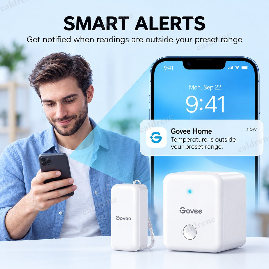 Smart WiFi Hygrometer Thermometer with Gateway, 3 Pack – view 6