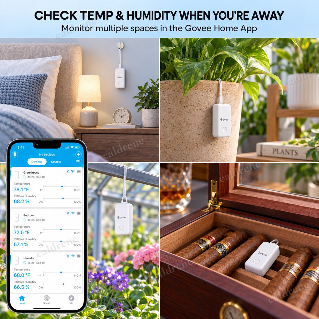 Smart WiFi Hygrometer Thermometer with Gateway, 3 Pack – view 7