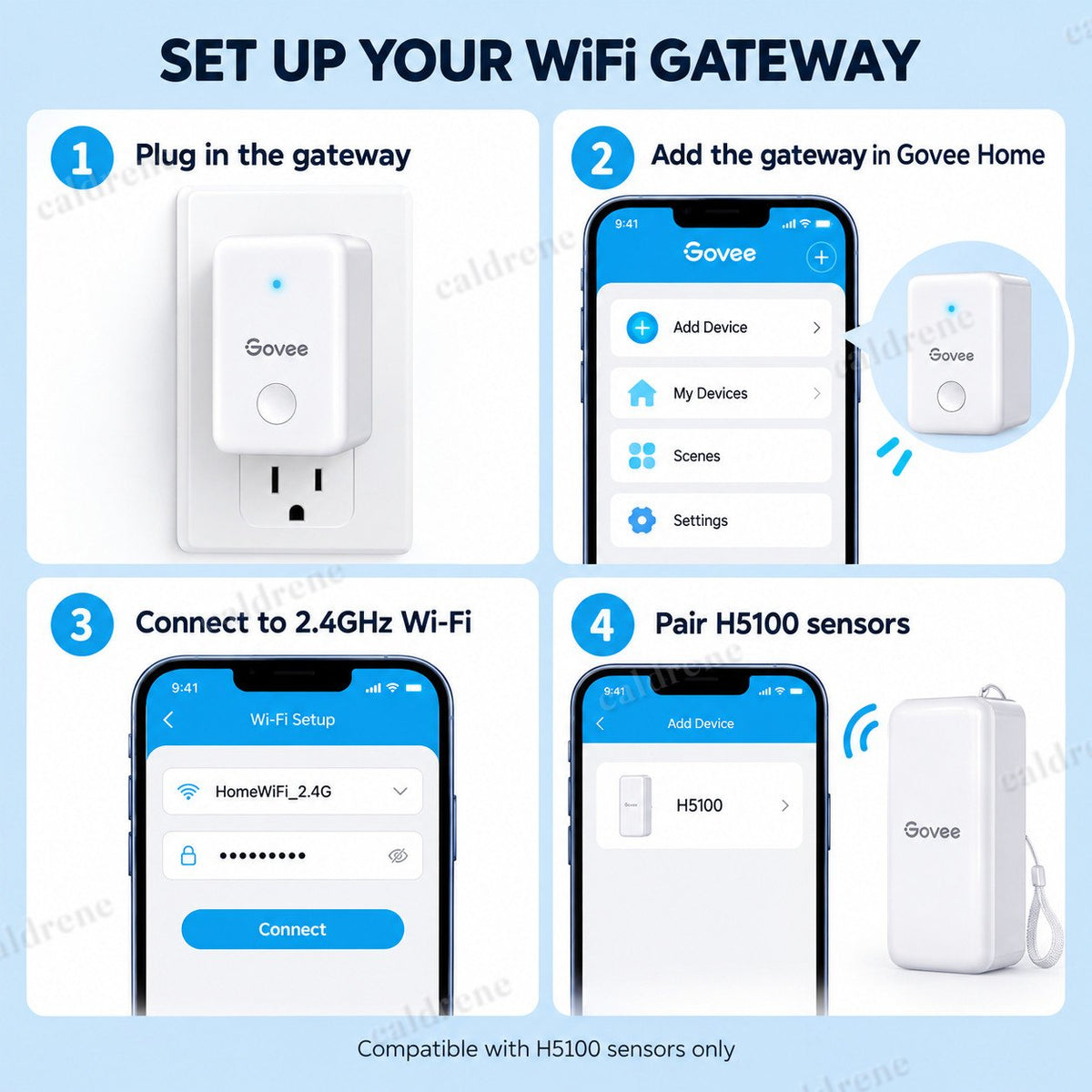 Smart WiFi Hygrometer Thermometer with Gateway, 3 Pack – view 8
