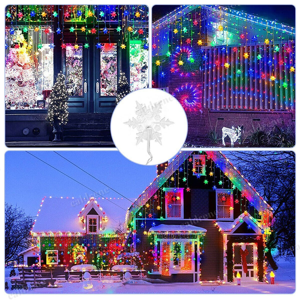 Snowflake Window Curtain Lights, Waterproof – view 10