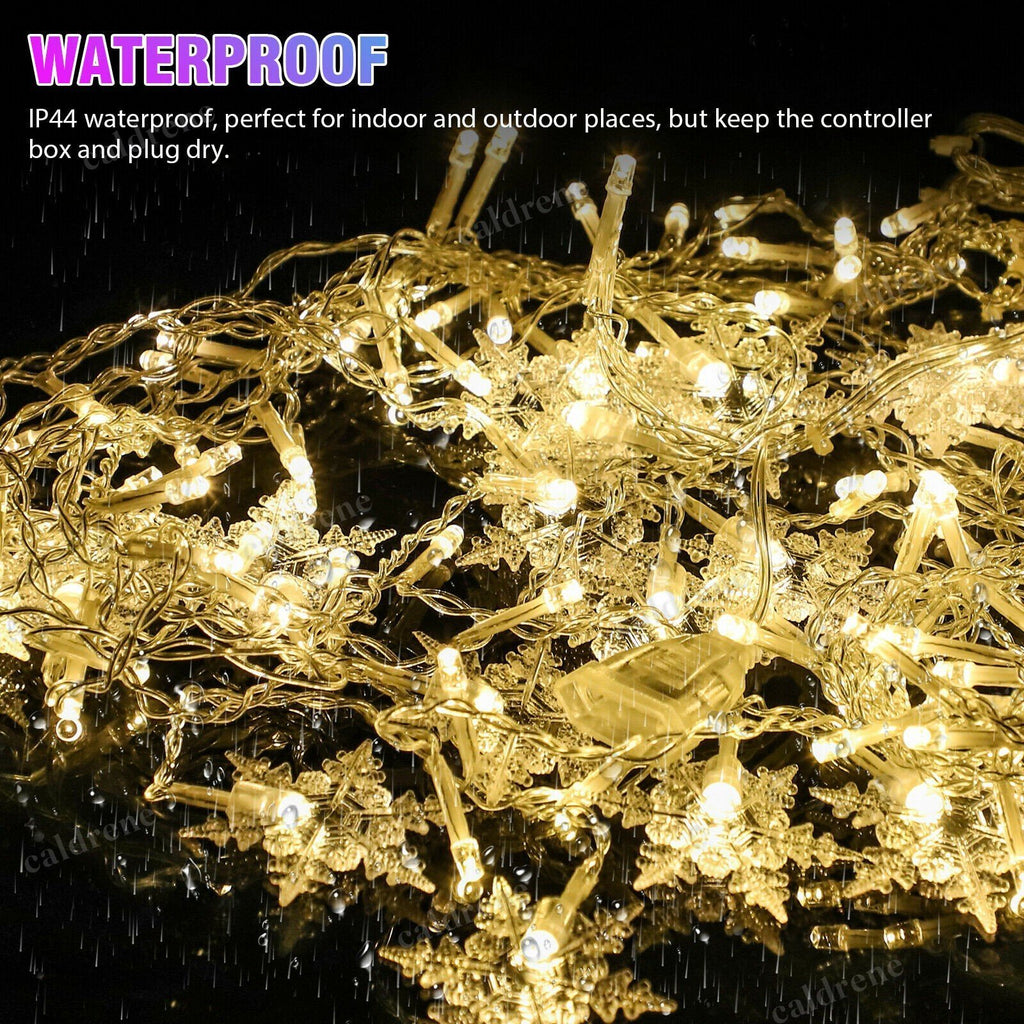 Snowflake Window Curtain Lights, Waterproof – view 6