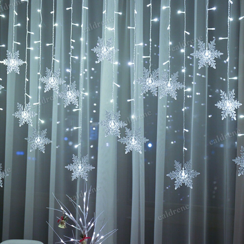 Snowflake Window Curtain Lights, Waterproof – view 8