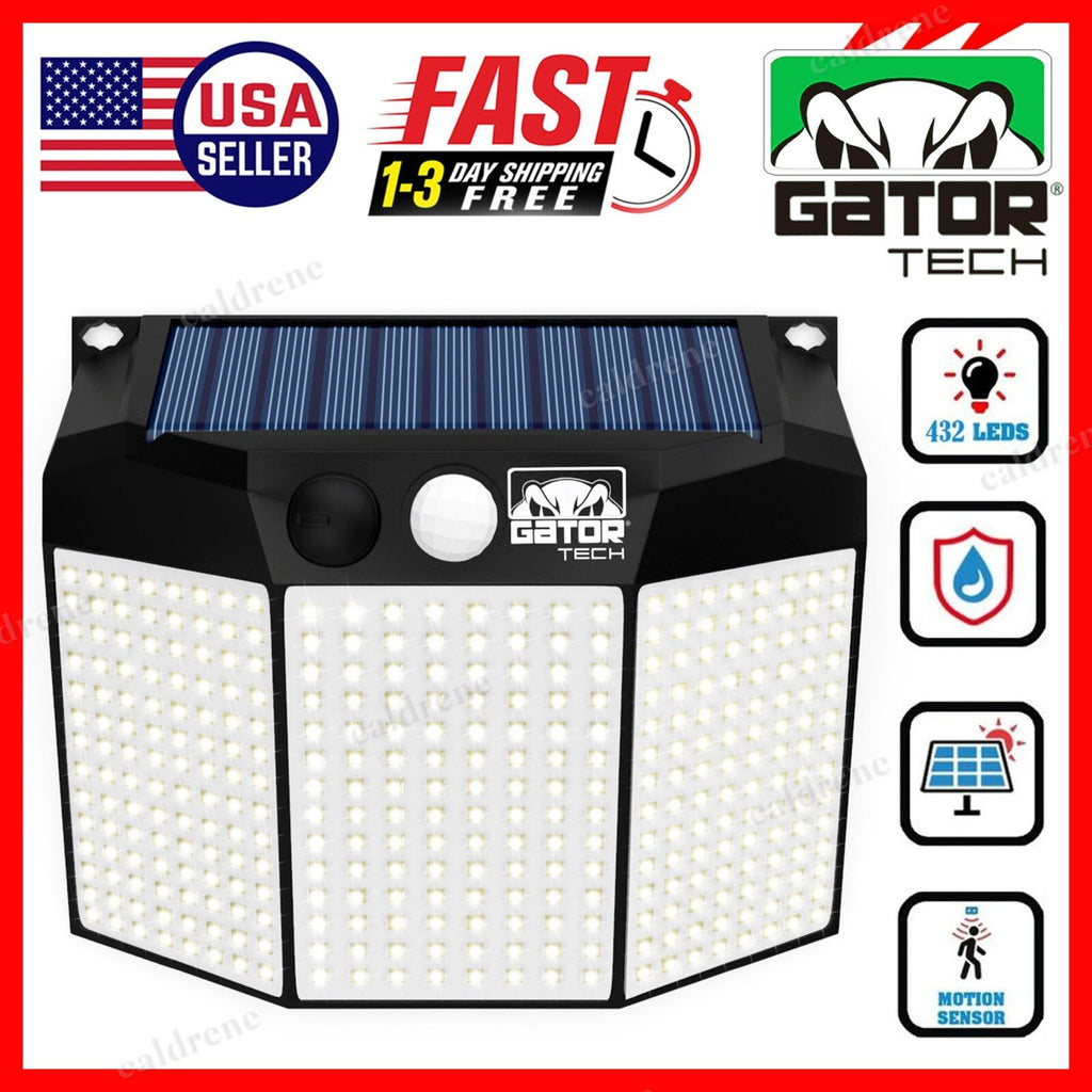 Solar 432 LED Motion Sensor Security Wall Light – view 3
