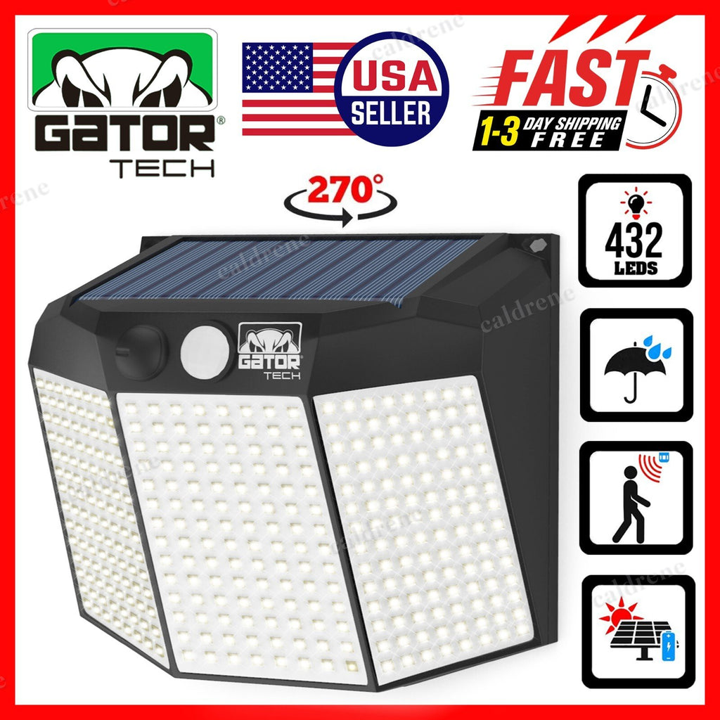 Solar 432 LED Motion Sensor Security Wall Light – view 4