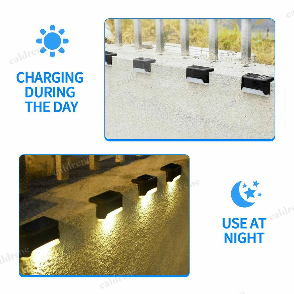 Solar Deck Step Lights Outdoor Waterproof LED, 8 Pack – view 4