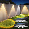 Solar Fence Wall Lights, 2 Pack