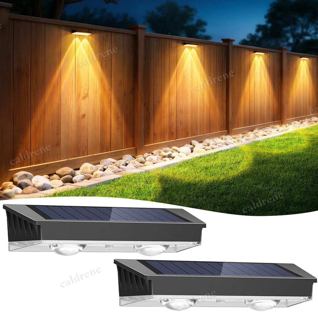 Solar Fence Wall Lights, 2 Pack – view 9