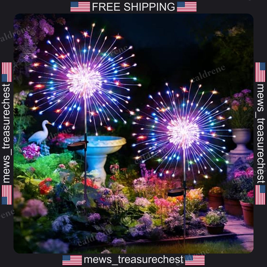 Solar Firework Garden Lights, 4 Pack – view 10