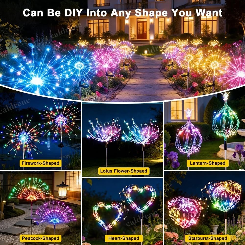 Solar Firework Garden Lights, 4 Pack – view 6