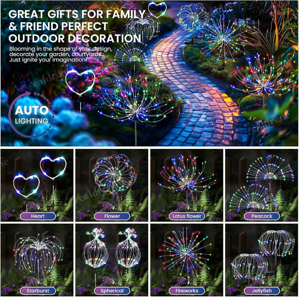 Solar Firework Garden Lights, 4 Pack – view 7
