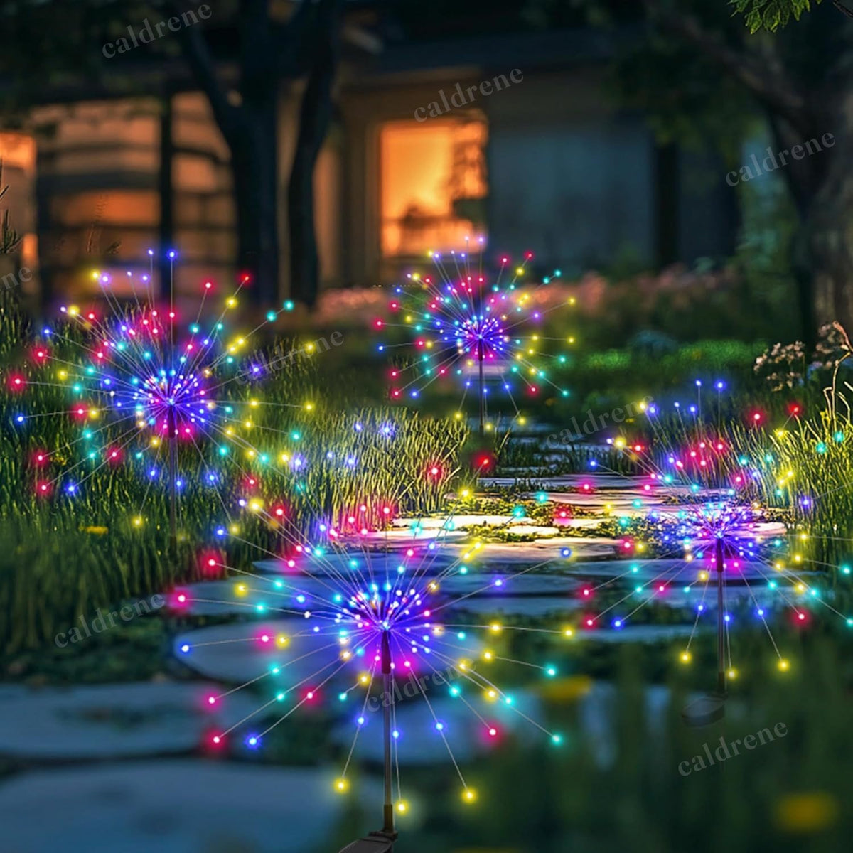 Solar Firework Garden Lights, 4 Pack – view 8