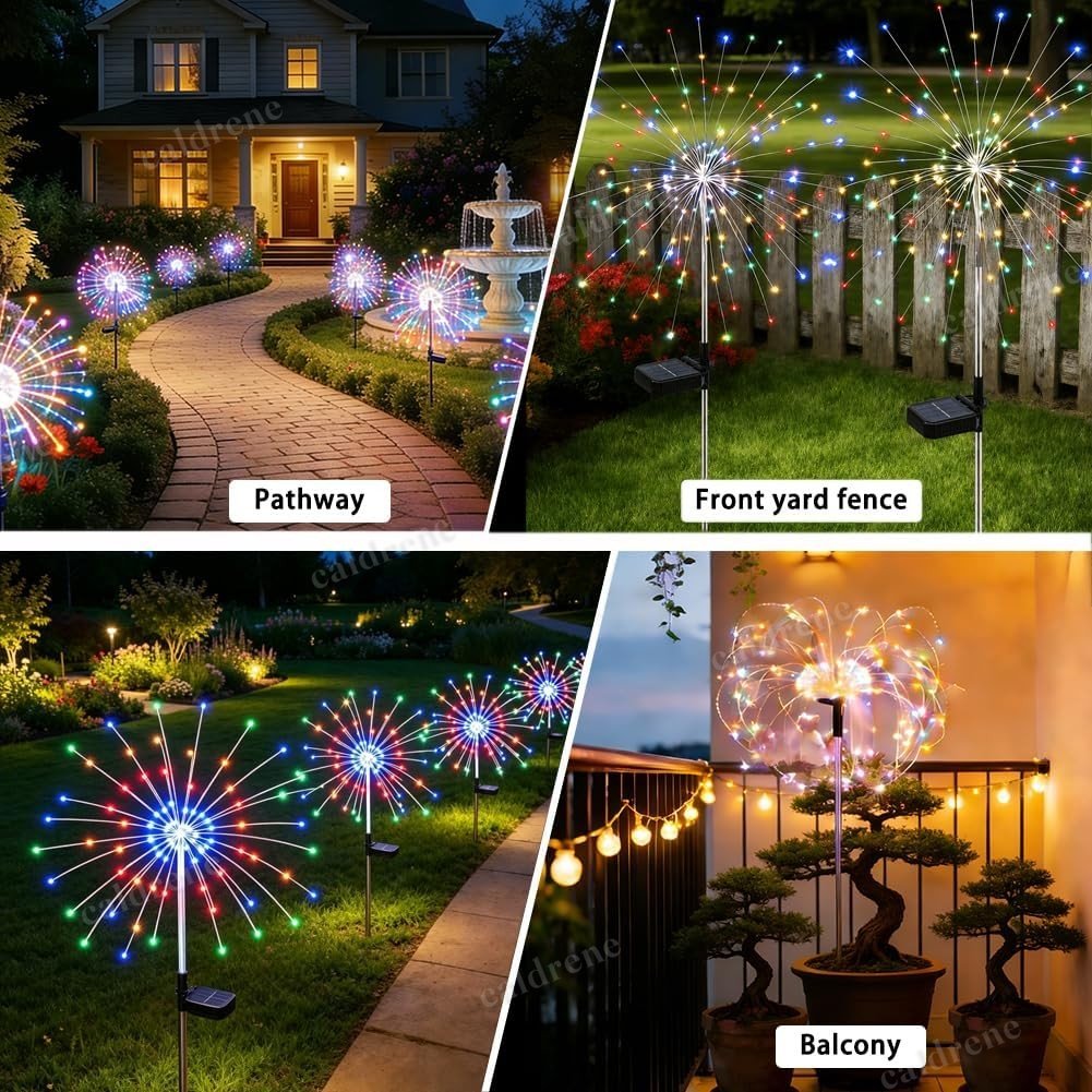 Solar Firework Garden Lights, 4 Pack – view 9