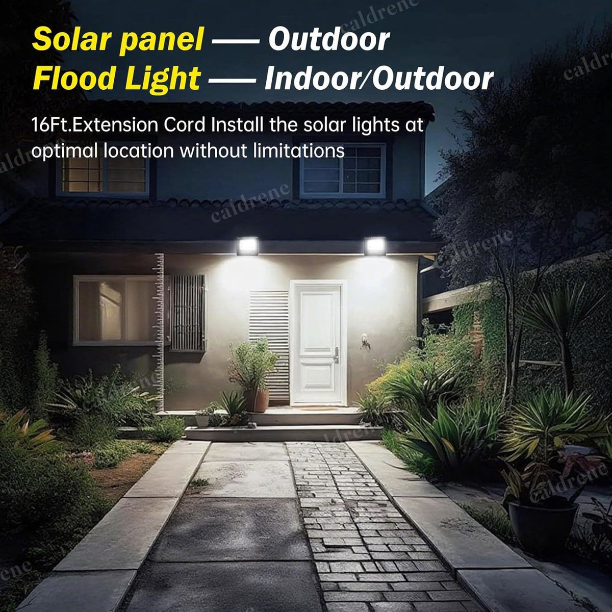 Solar Flood Lights 44 LED Dusk to Dawn, 4 Pack – view 9