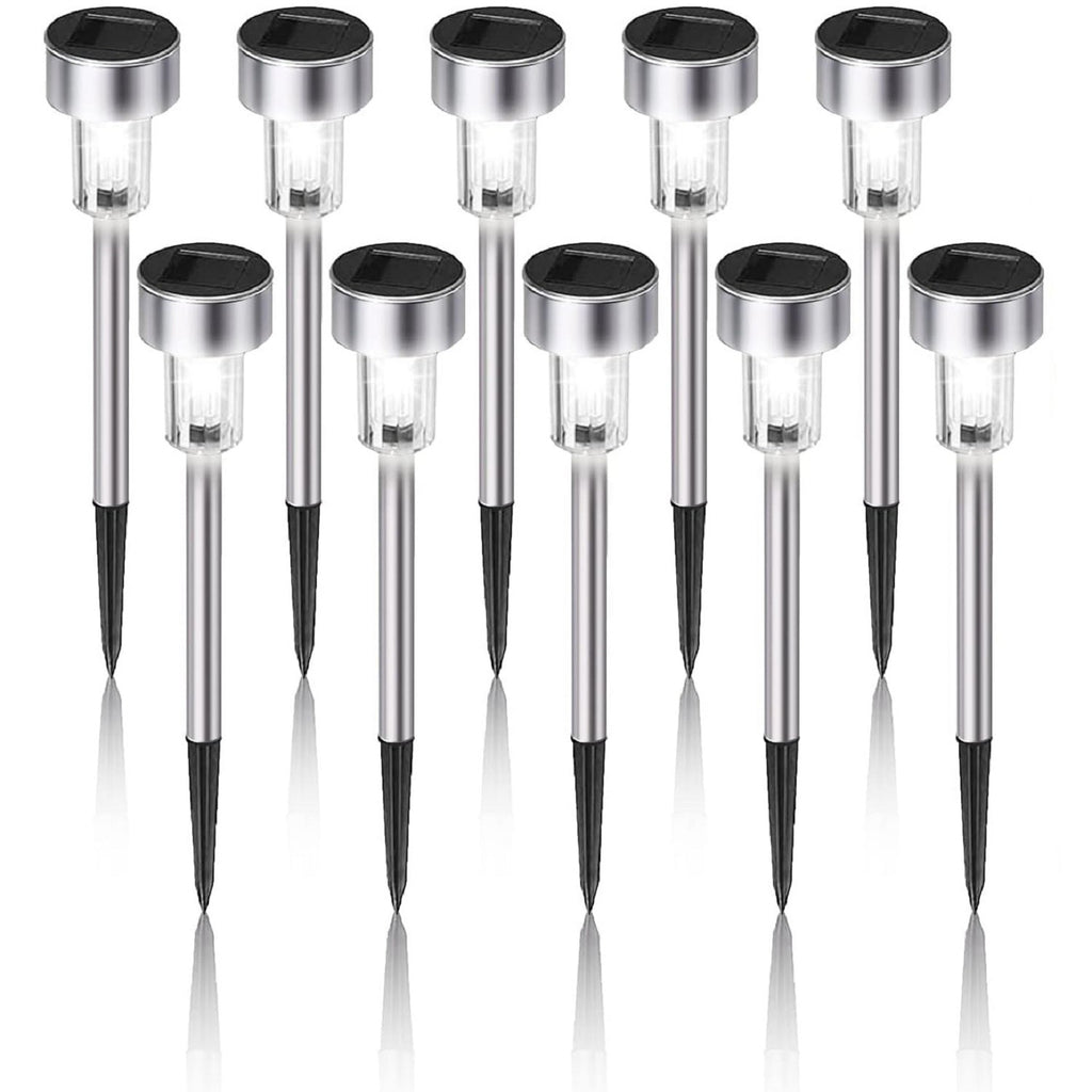 Solar Garden Pathway Lights, Waterproof, 10 Pack
