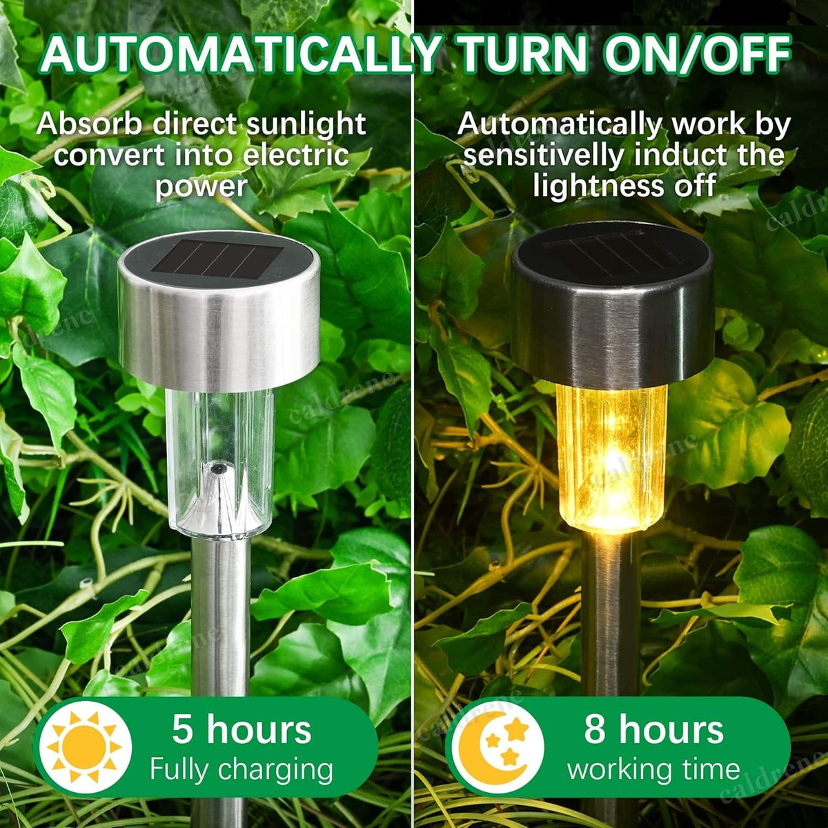 Solar Garden Pathway Lights, Waterproof, 10 Pack – view 9