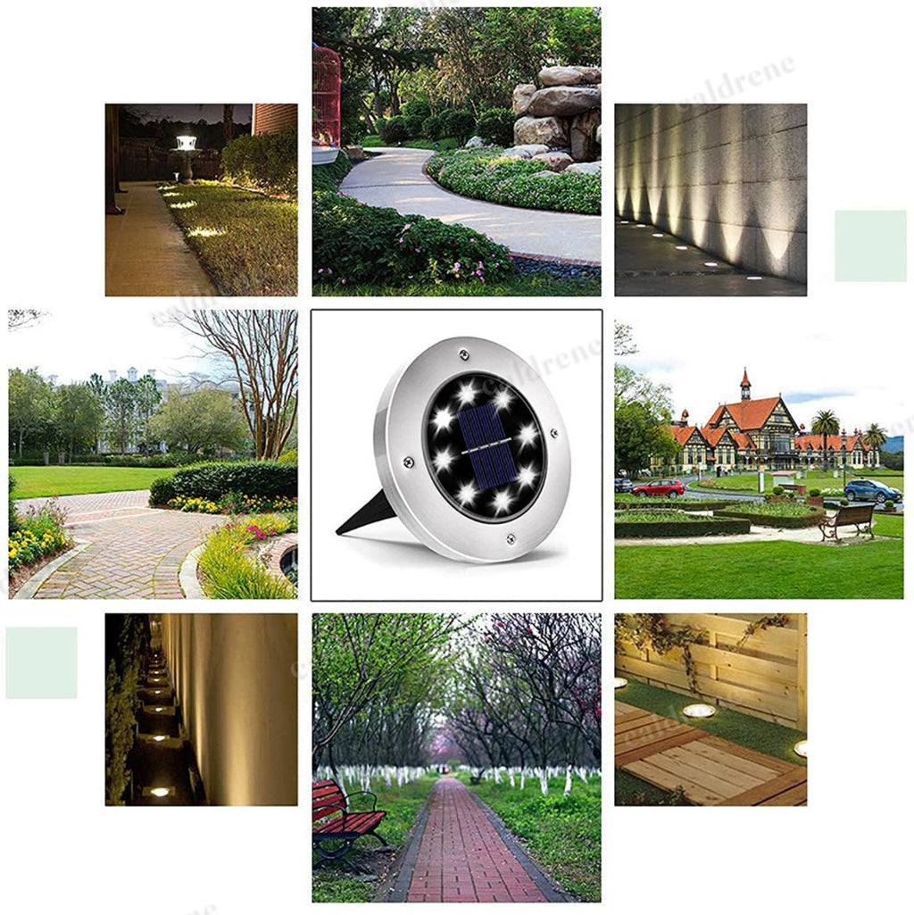 Solar In-Ground Disk Lights, 12 Pack – view 9