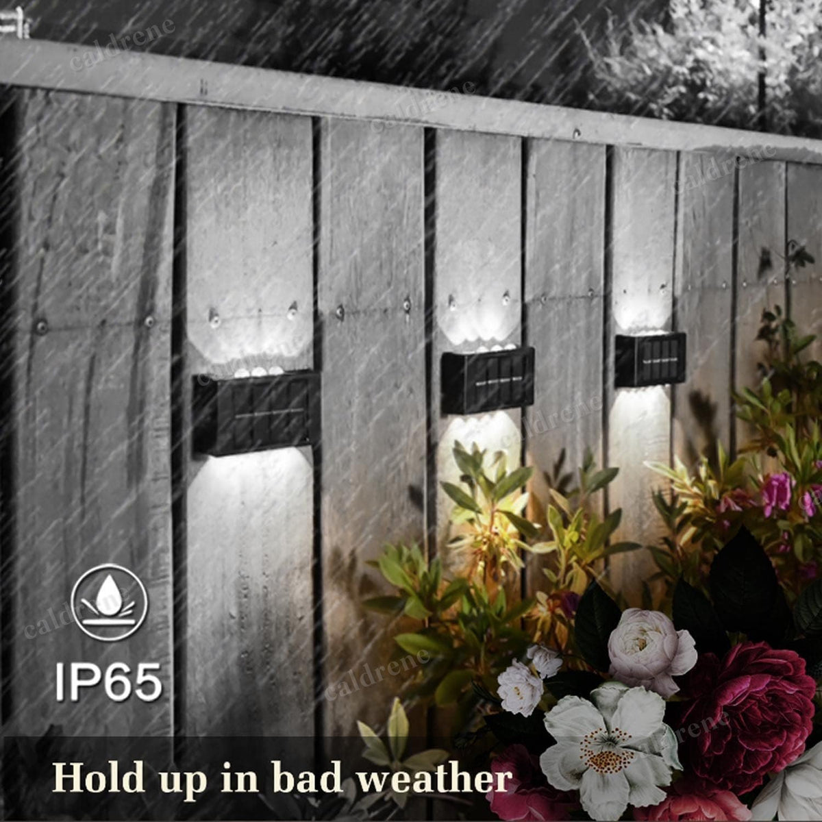 Solar LED Fence Lights, Dusk to Dawn, 8 Pack – view 4