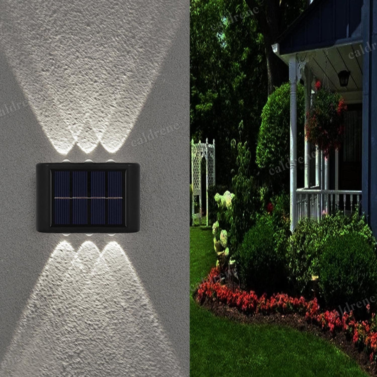 Solar LED Fence Lights, Dusk to Dawn, 8 Pack – view 7