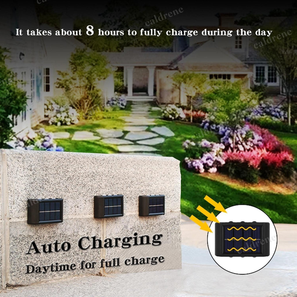 Solar LED Fence Lights, Dusk to Dawn, 8 Pack – view 8