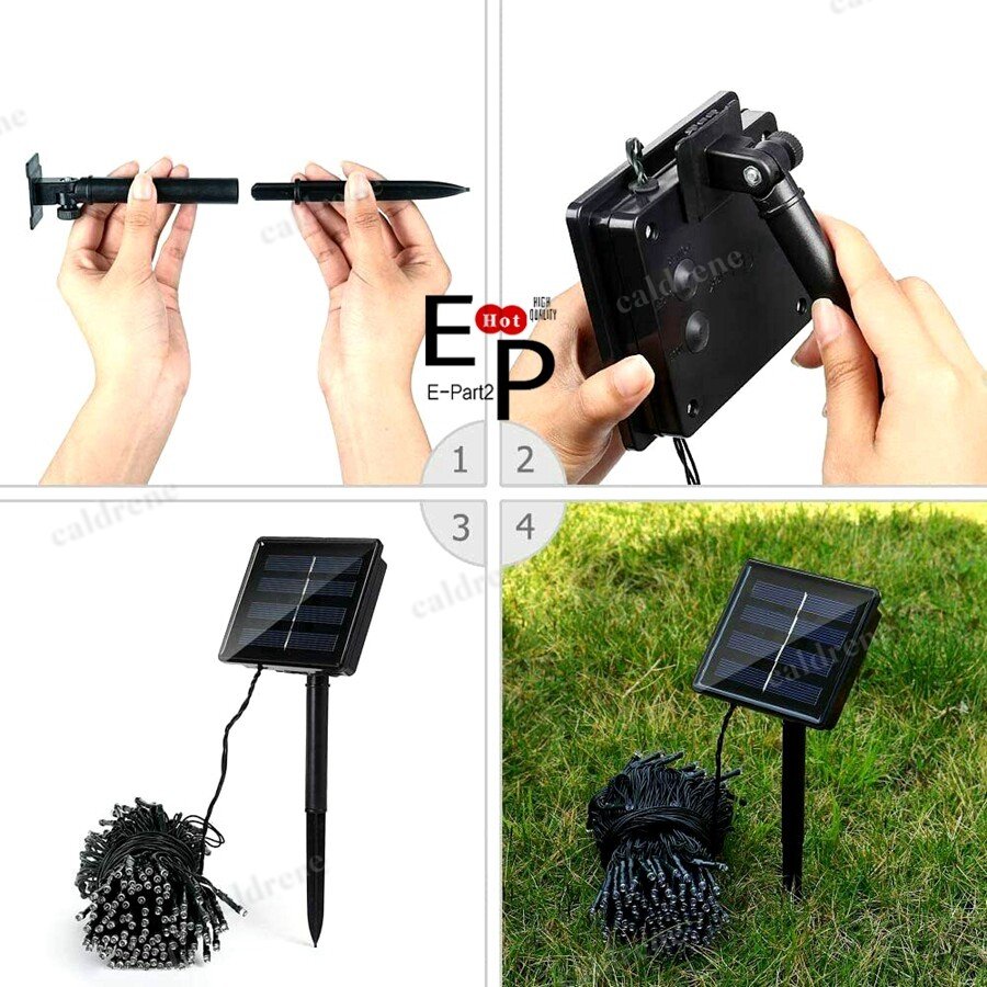 Solar Outdoor String Lights, 39 to 72 FT – view 6