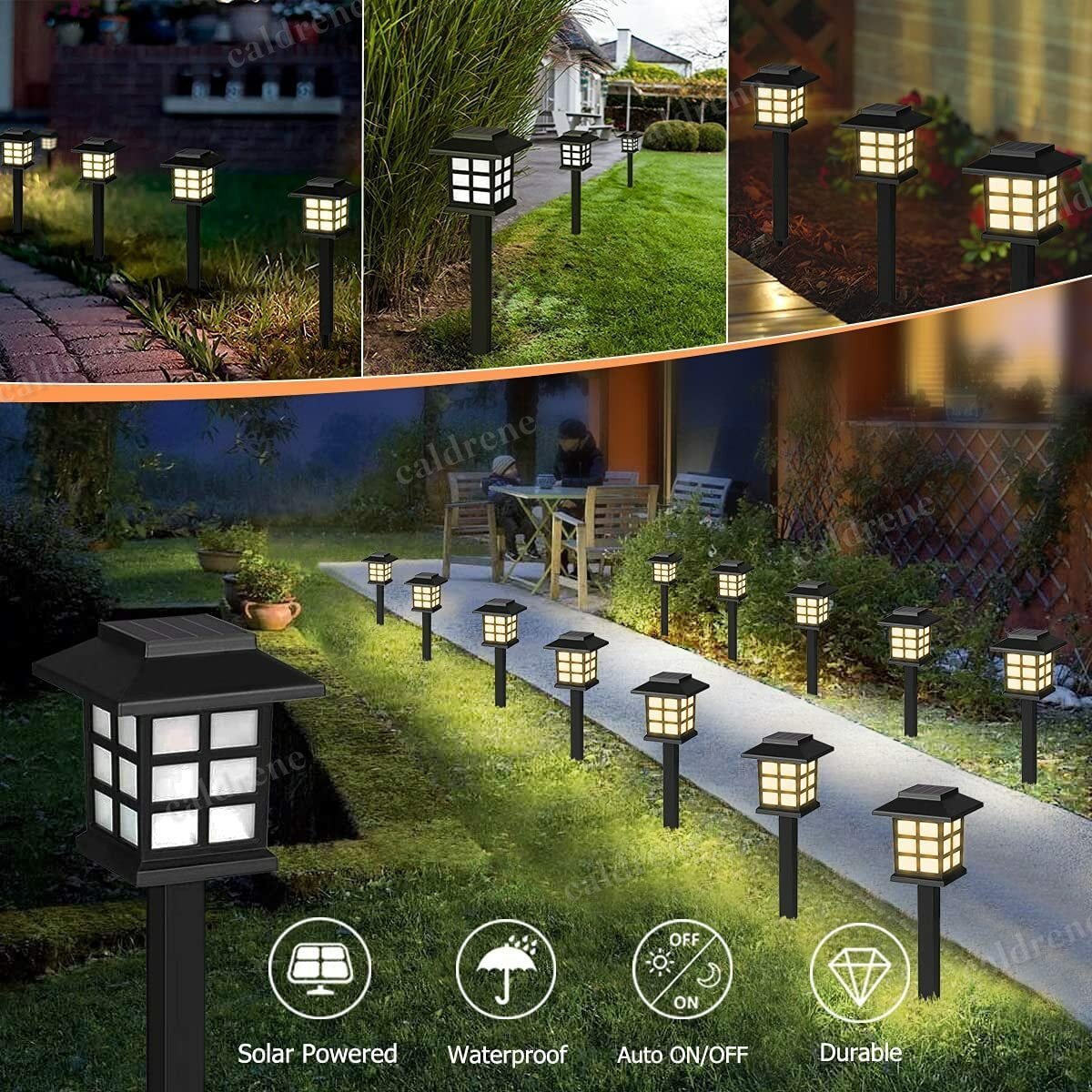 Solar Pathway Landscape Lights Waterproof, 12 Pack – view 4