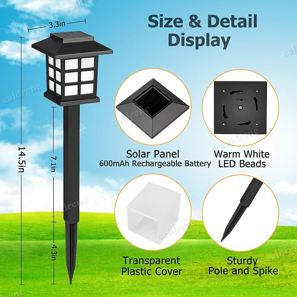 Solar Pathway Landscape Lights Waterproof, 12 Pack – view 5