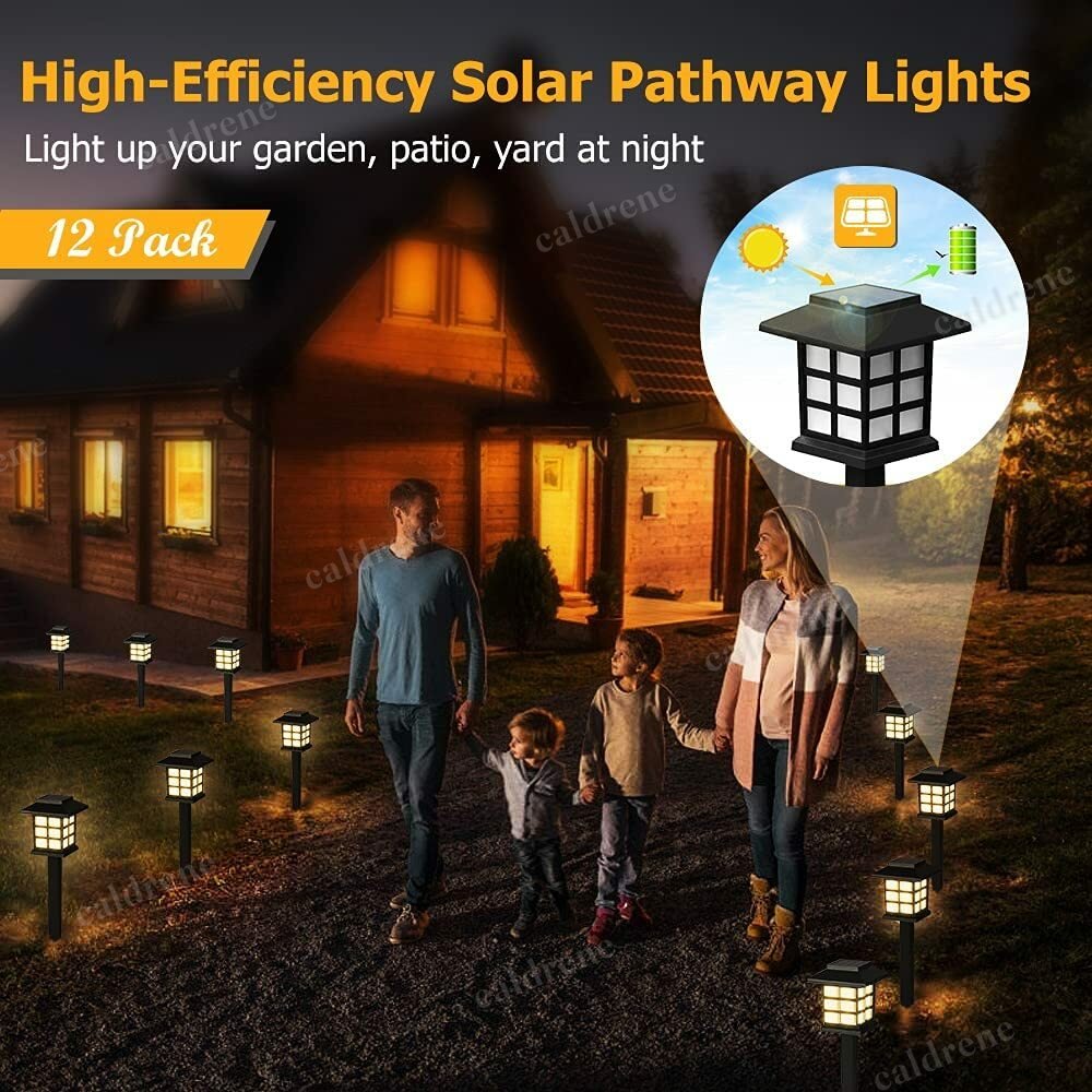 Solar Pathway Landscape Lights Waterproof, 12 Pack – view 9
