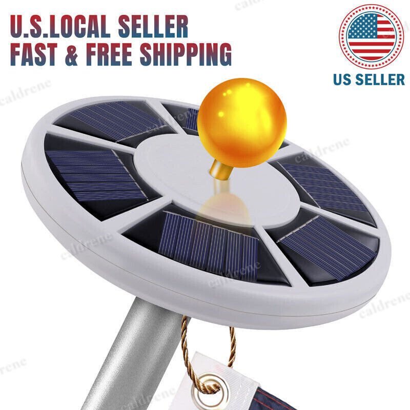 Solar Powered Flag Pole Light, 26 LED, Auto On, Waterproof – view 10