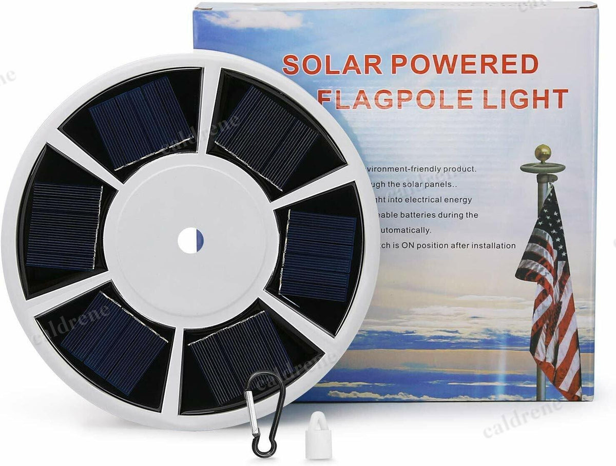 Solar Powered Flag Pole Light, 26 LED, Auto On, Waterproof – view 4