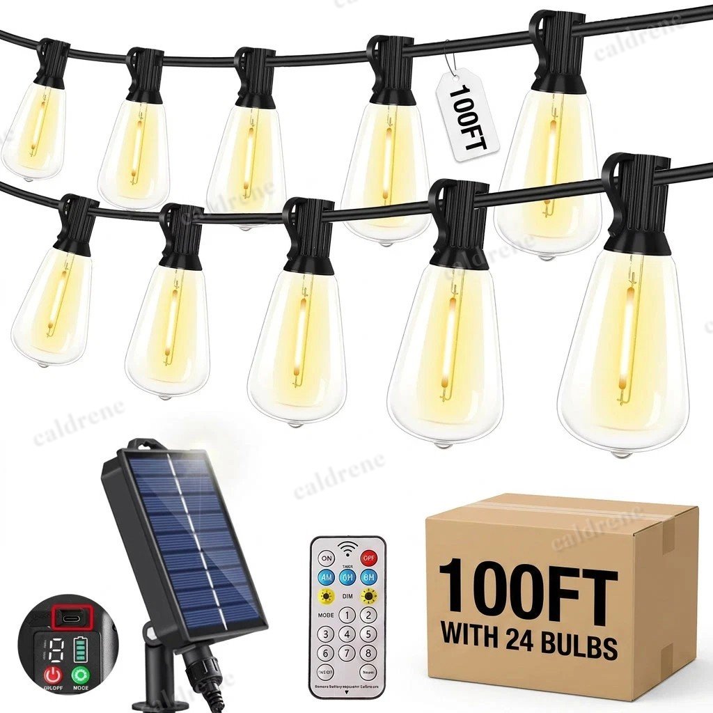 Solar Powered ST38 LED String Lights, Outdoor Waterproof – view 2
