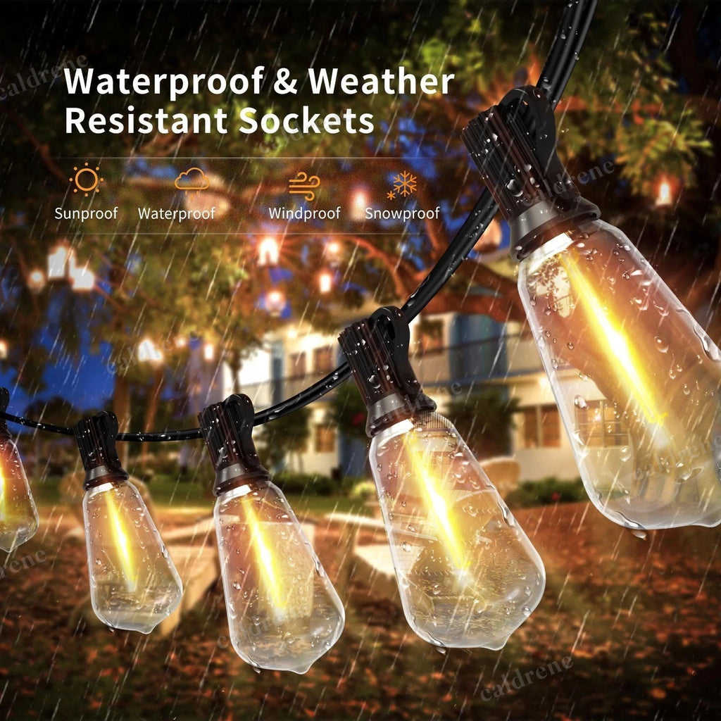 Solar Powered ST38 LED String Lights, Outdoor Waterproof – view 3