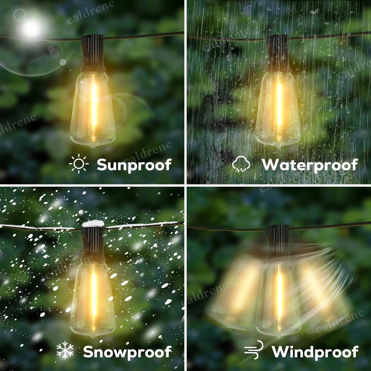 Solar Powered ST38 LED String Lights, Outdoor Waterproof – view 7
