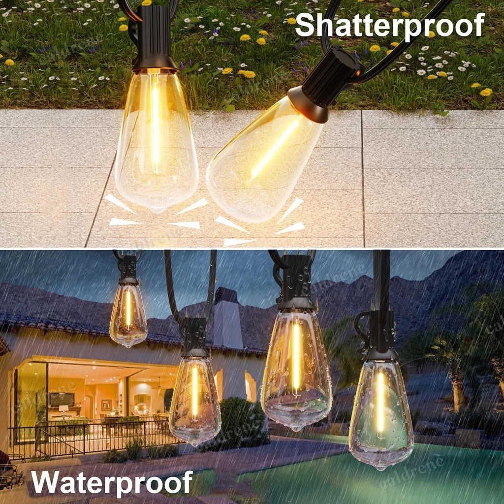 Solar Powered ST38 LED String Lights, Outdoor Waterproof – view 9