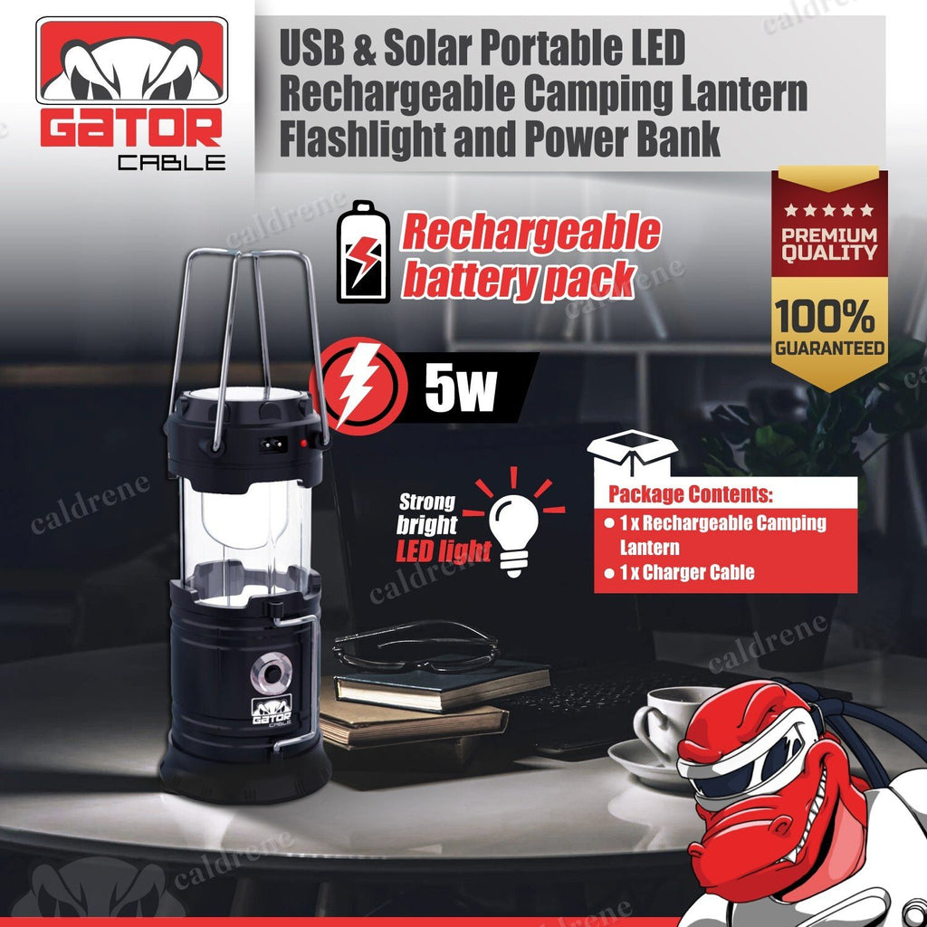 Solar Rechargeable LED Camping Lantern – view 5