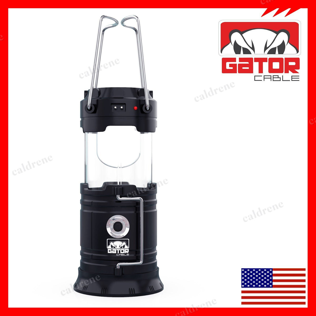 Solar Rechargeable LED Camping Lantern Flashlight, 2 Pack – view 9