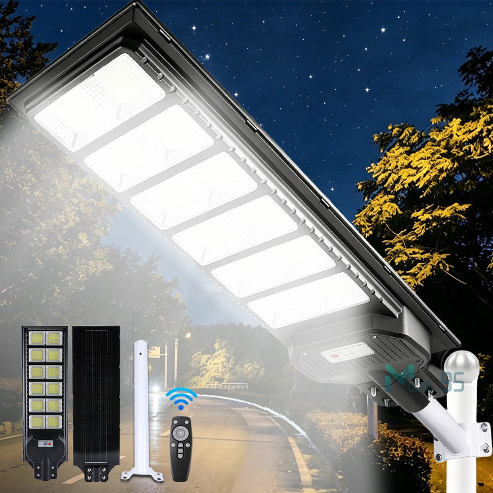 Solar Street Light with Motion Sensor, Dusk to Dawn