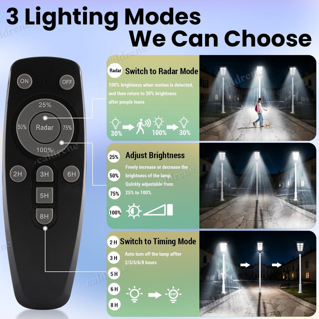 Solar Street Light with Motion Sensor, Dusk to Dawn – view 7