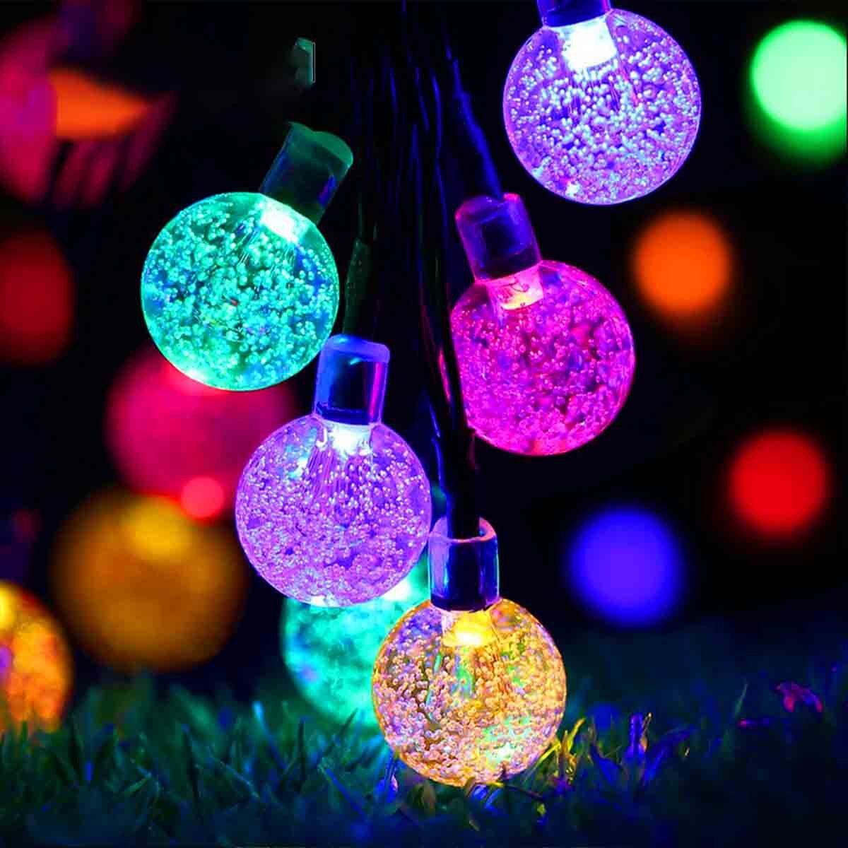 Solar String Lights 23 ft, 50 LED for Patio and Yard – Multicolor
