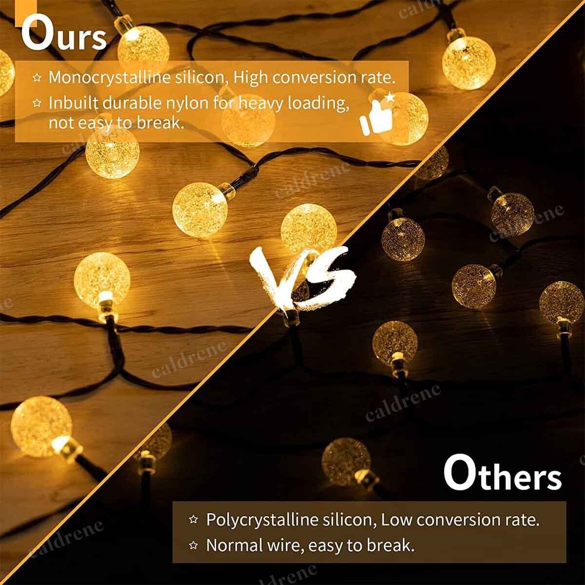 Solar String Lights 23 ft, 50 LED for Patio and Yard – view 5