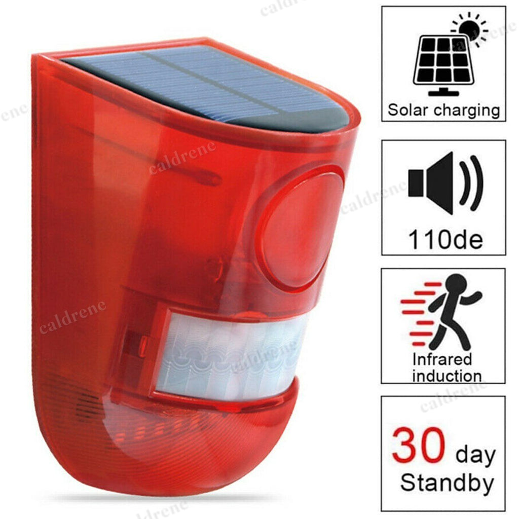 Solar Strobe Alarm Light with Wireless Motion Sensor – view 2