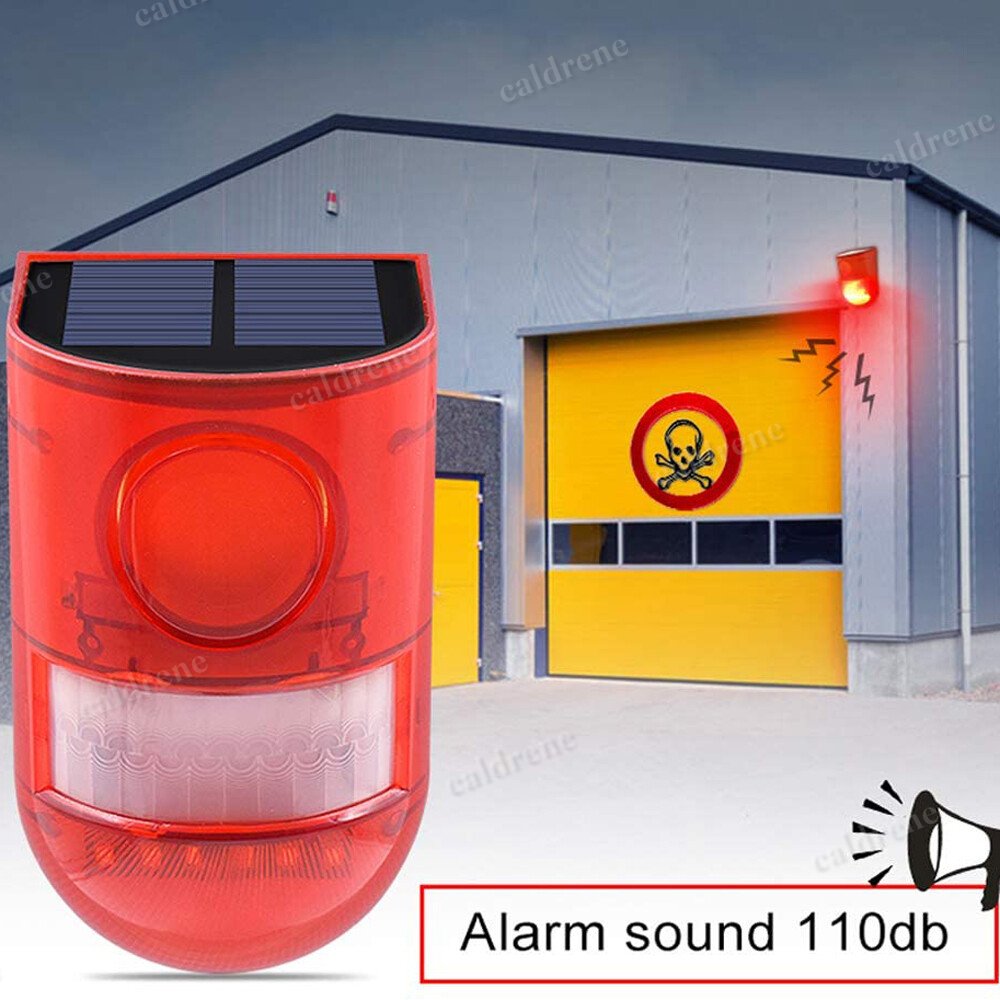 Solar Strobe Alarm Light with Wireless Motion Sensor – view 3