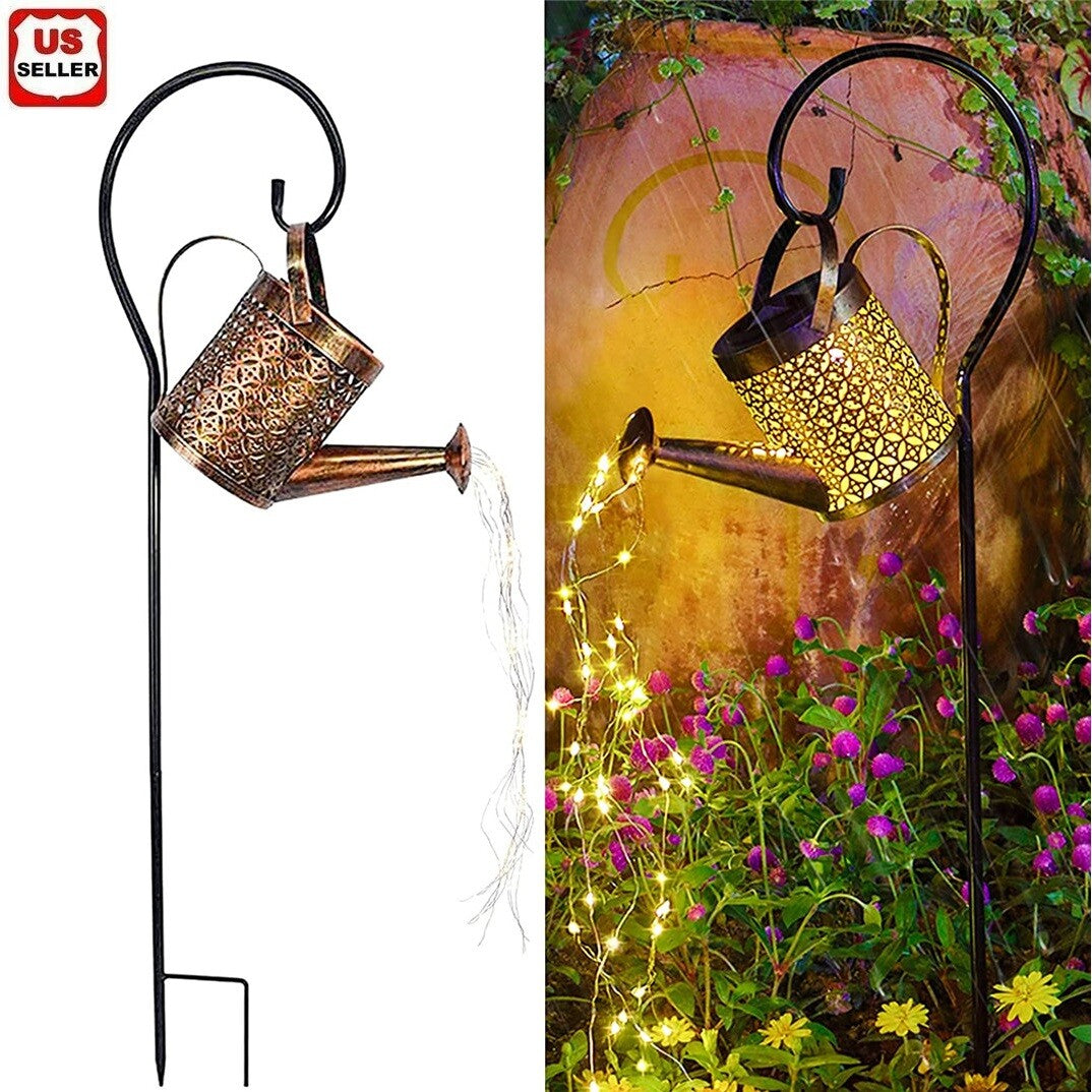 Solar Watering Can Garden Light – Warm Color